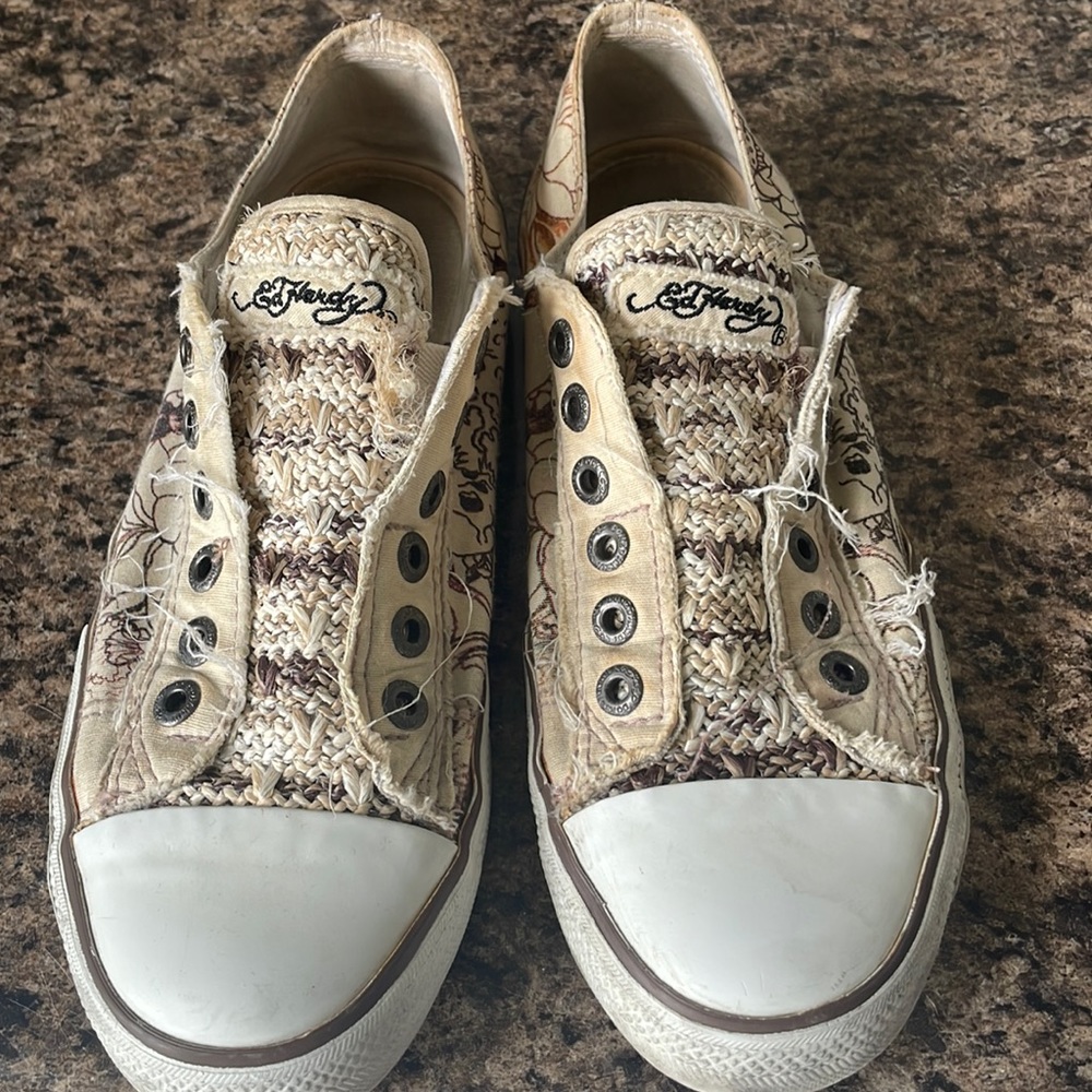Woman’s ed hardy shoes sneakers size 9